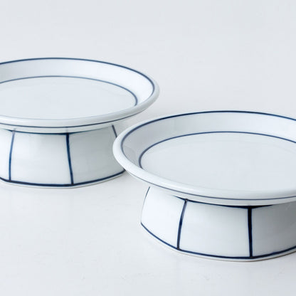 Kim Seok Binn Korean Dinnerware - Blue Line Soban-Style Plate