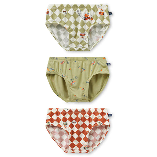 Moonya Moonya Boys Underwear – Tencel Modal Penguin Sports Day Briefs (HF01)