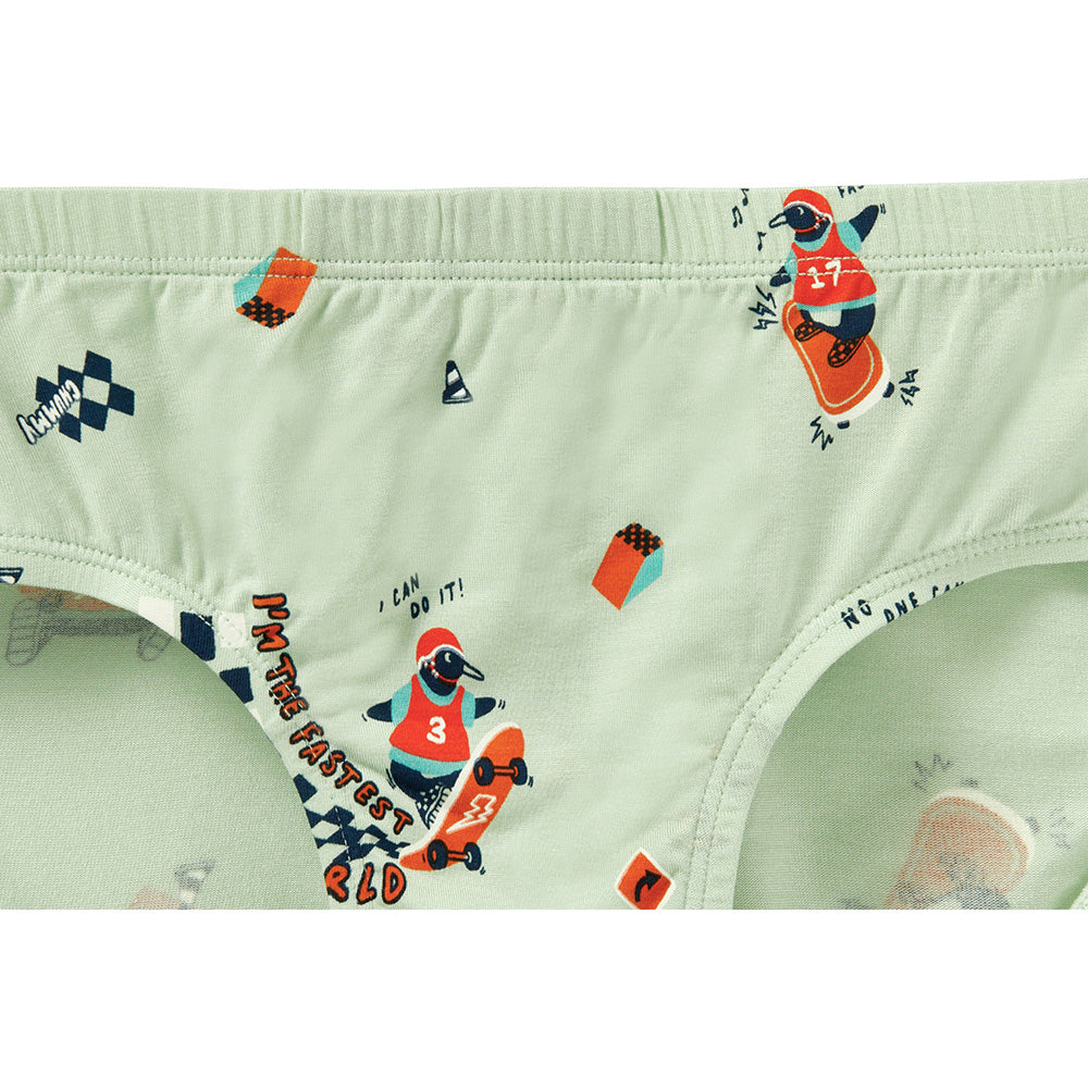 Moonya Moonya Boys Underwear – Tencel Modal Animal Friends Days Briefs (HF01)