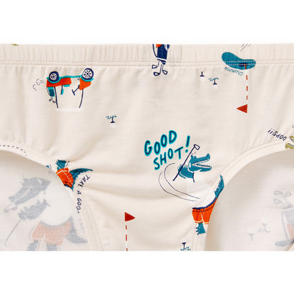 Moonya Moonya Boys Underwear – Tencel Modal Animal Friends Days Briefs (HF01)