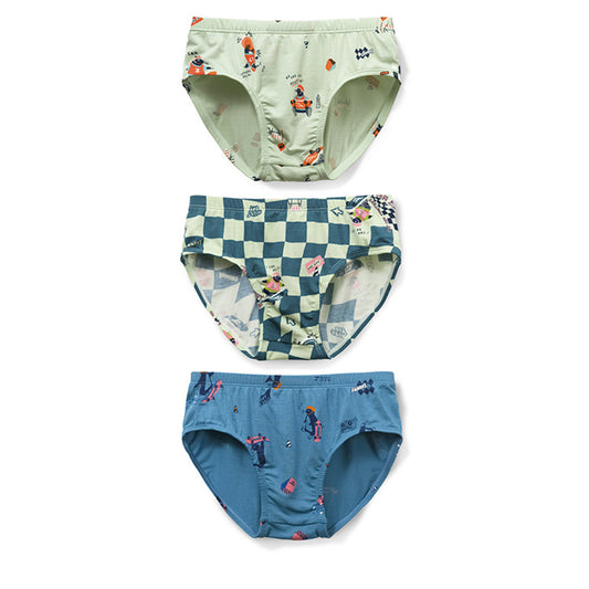 Moonya Moonya Boys Underwear – Tencel Modal Penguin Sports Day Briefs (HF03)