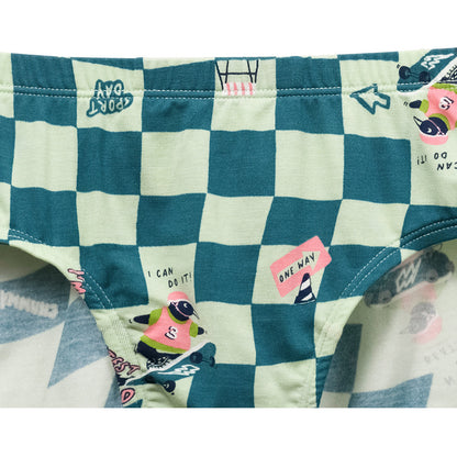 Moonya Moonya Boys Underwear – Tencel Modal Penguin Sports Day Briefs (HF03)