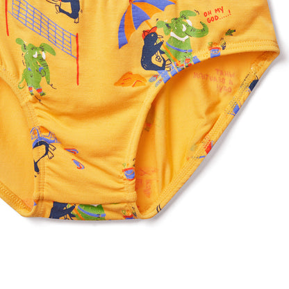 Moonya Moonya Boys Underwear – Tencel Modal Animal Friends Days Briefs (HS01)