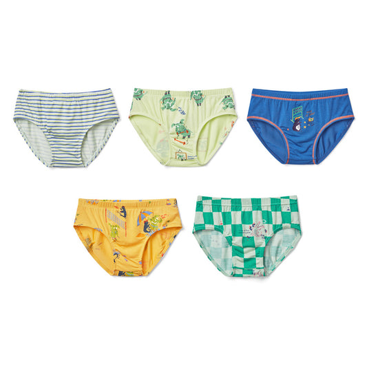 Moonya Moonya Boys Underwear – Tencel Modal Animal Friends Days Briefs (HS01)