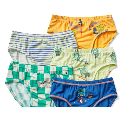 Moonya Moonya Boys Underwear – Tencel Modal Animal Friends Days Briefs (HS01)