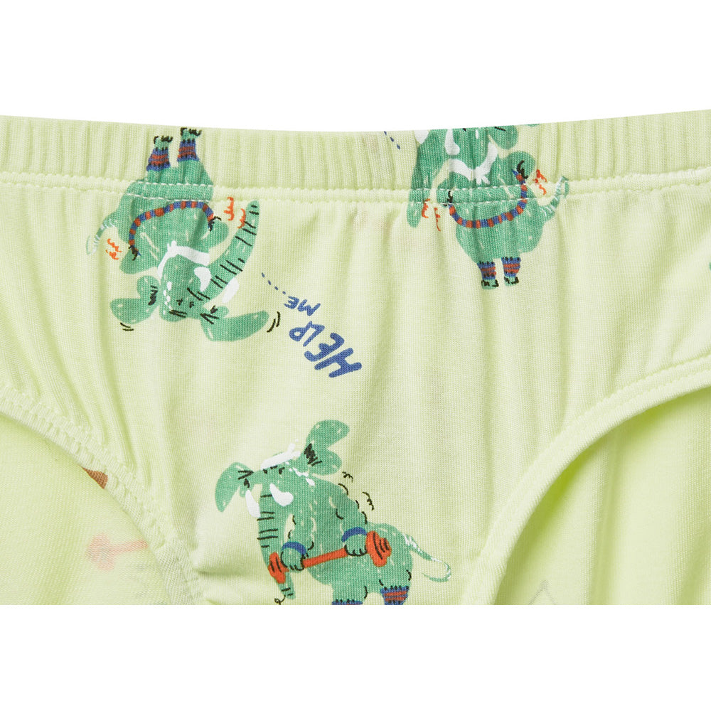 Moonya Moonya Boys Underwear – Tencel Modal Animal Friends Days Briefs (HS01)