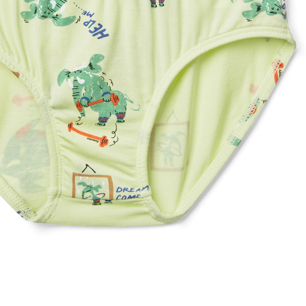 Moonya Moonya Boys Underwear – Tencel Modal Animal Friends Days Briefs (HS01)