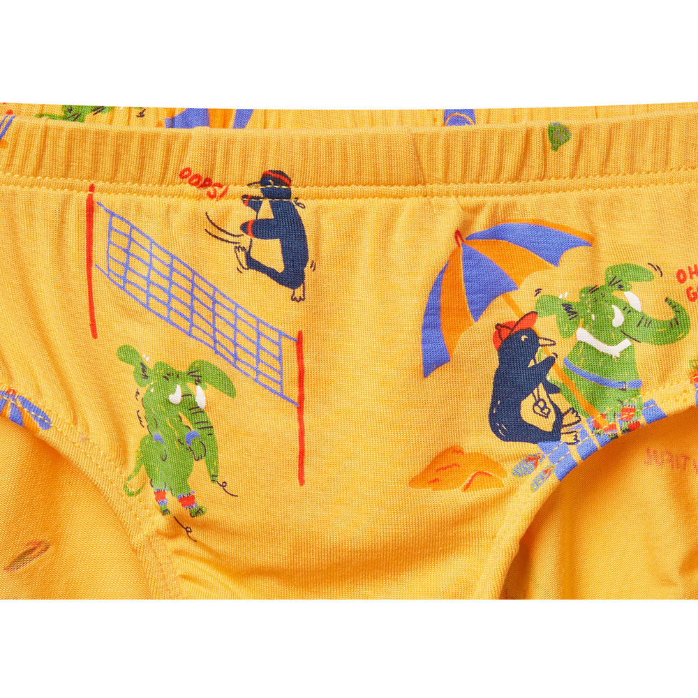 Moonya Moonya Boys Underwear – Tencel Modal Animal Friends Days Briefs (HS01)