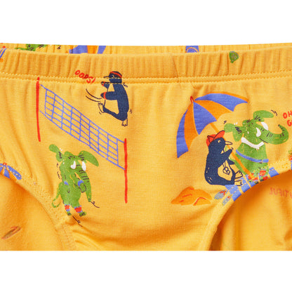 Moonya Moonya Boys Underwear – Tencel Modal Animal Friends Days Briefs (HS01)
