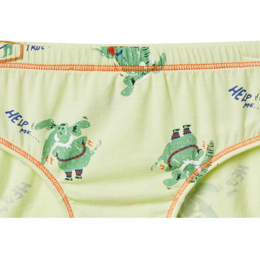 Moonya Moonya Boys Underwear – Tencel Modal Slim Fit Elephant Briefs (HS02)