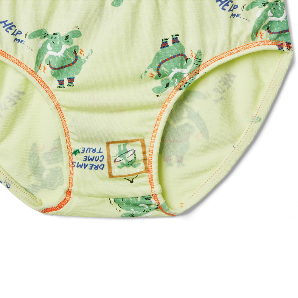 Moonya Moonya Boys Underwear – Tencel Modal Slim Fit Elephant Briefs (HS02)