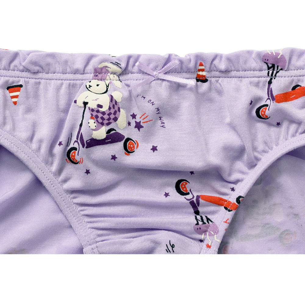Moonya Moonya Girls Underwear – Brave Bunny Tencel Modal Panties (HS07)