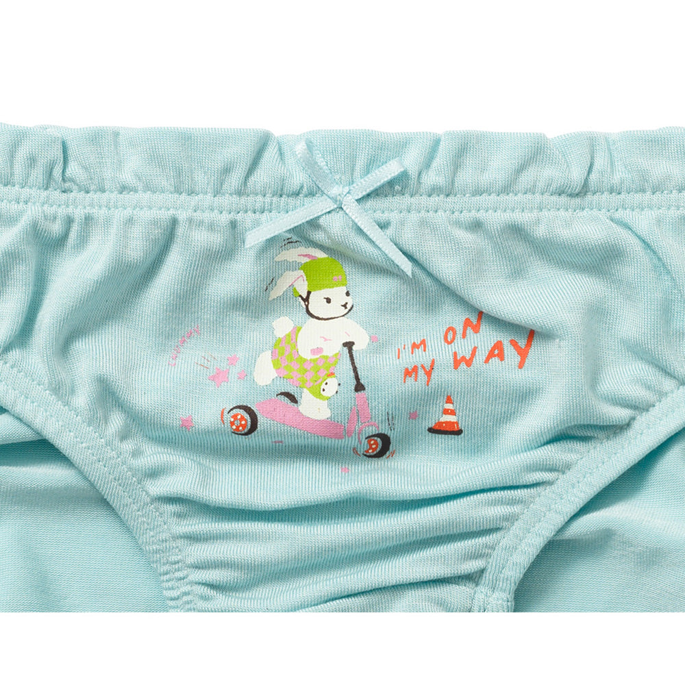 Moonya Moonya Girls Underwear – Brave Bunny Tencel Modal Panties (HS07)