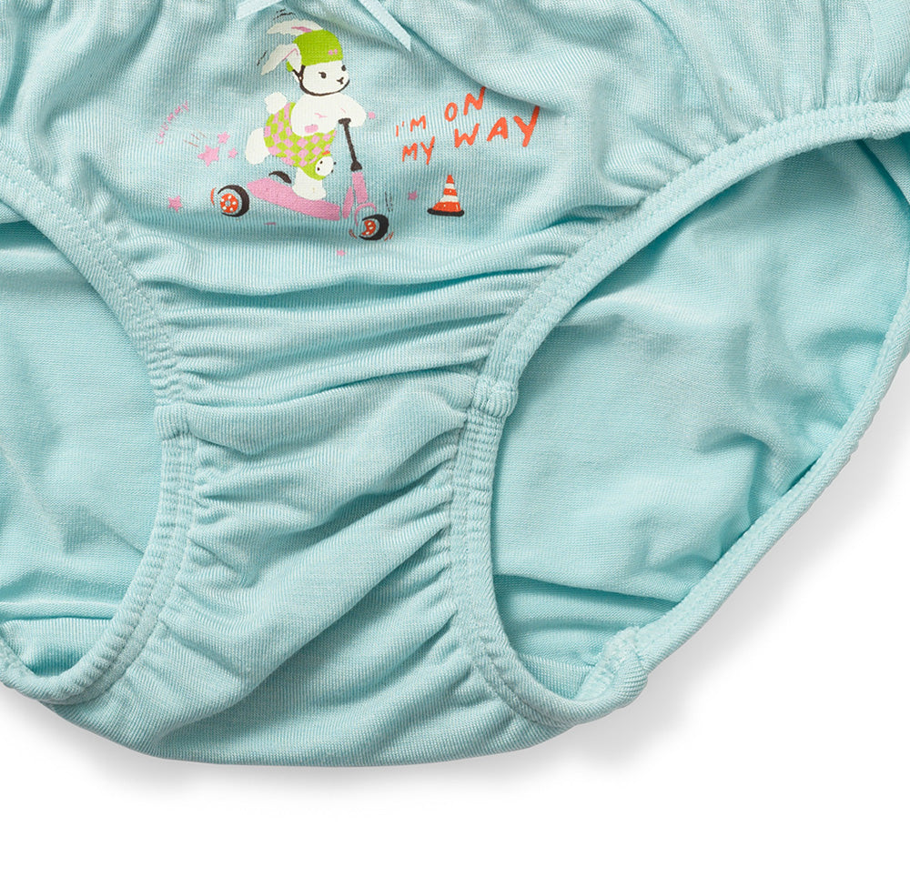 Moonya Moonya Girls Underwear – Brave Bunny Tencel Modal Panties (HS07)