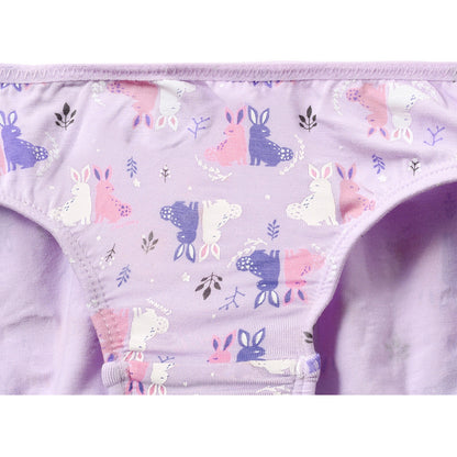 Moonya Moonya Girls Underwear – Meadow Bunny Premium Bamboo Panties (HS27)