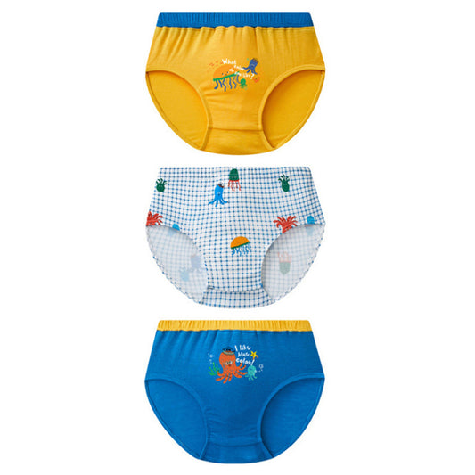 Moonya Moonya Boys Underwear – Tencel Modal Octopus Friends Briefs (HS37)