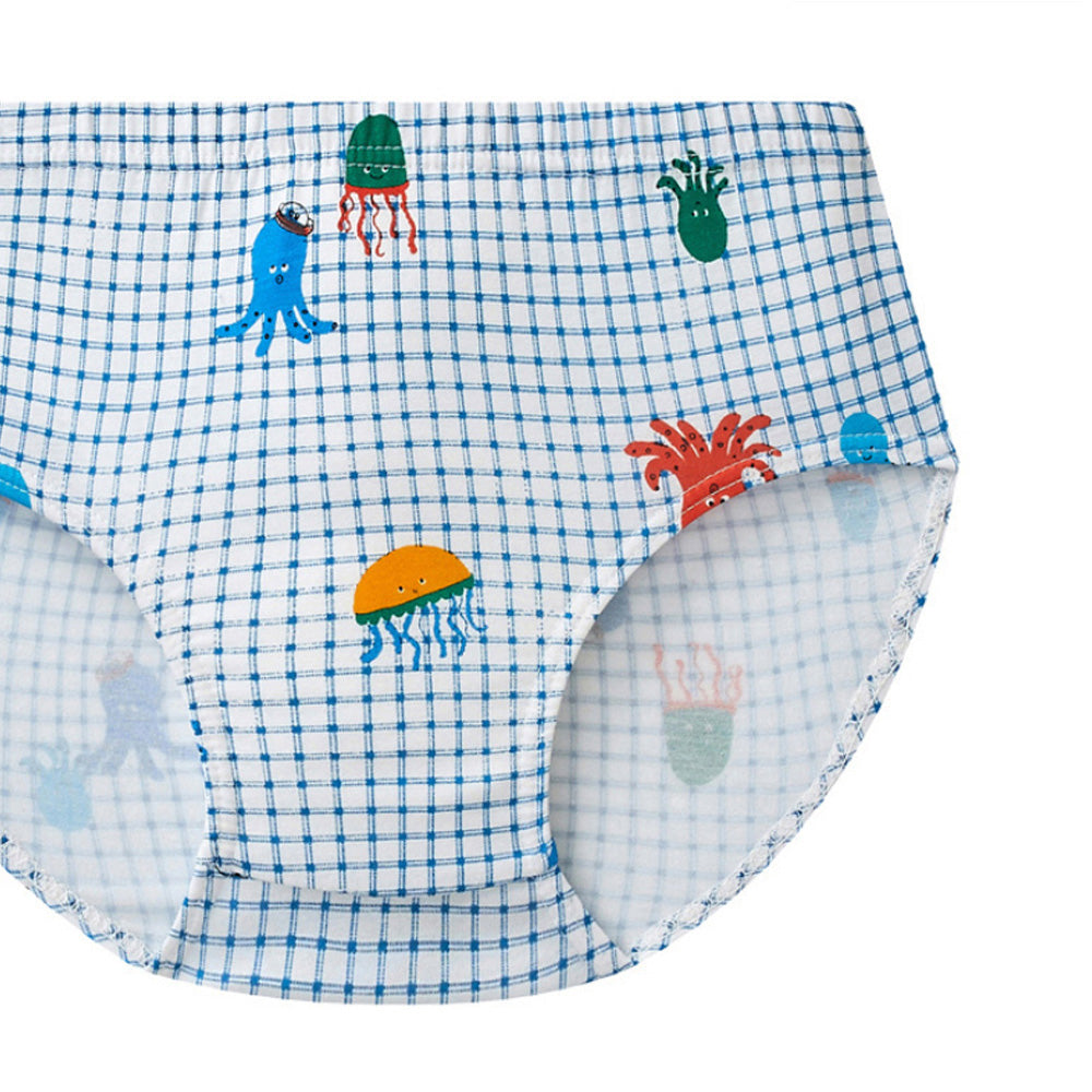 Moonya Moonya Boys Underwear – Tencel Modal Octopus Friends Briefs (HS37)