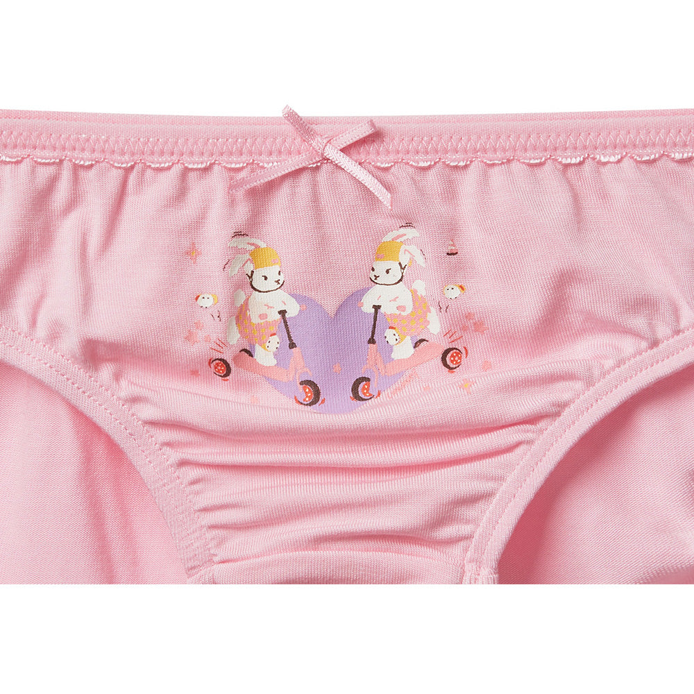 Moonya Moonya Girls Underwear – Brave Bunny Tencel Modal Panties (HS41)