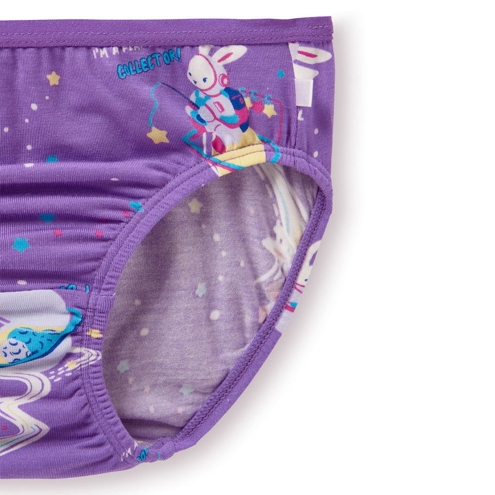 Moonya Moonya Girls Underwear – Aurora Space Bunny Tencel Modal Panties (IS01)