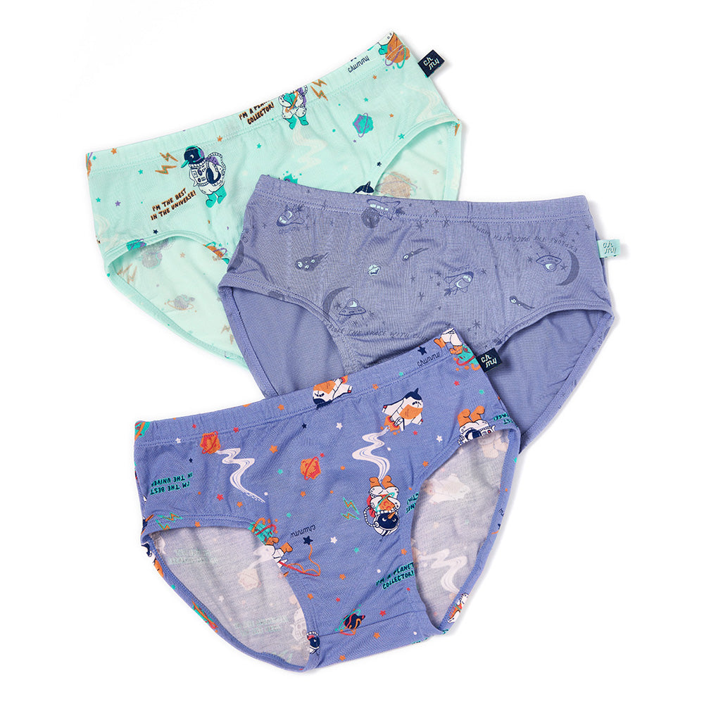 Moonya Moonya Boys Underwear – Tencel Modal Space Travel Briefs (IS01)
