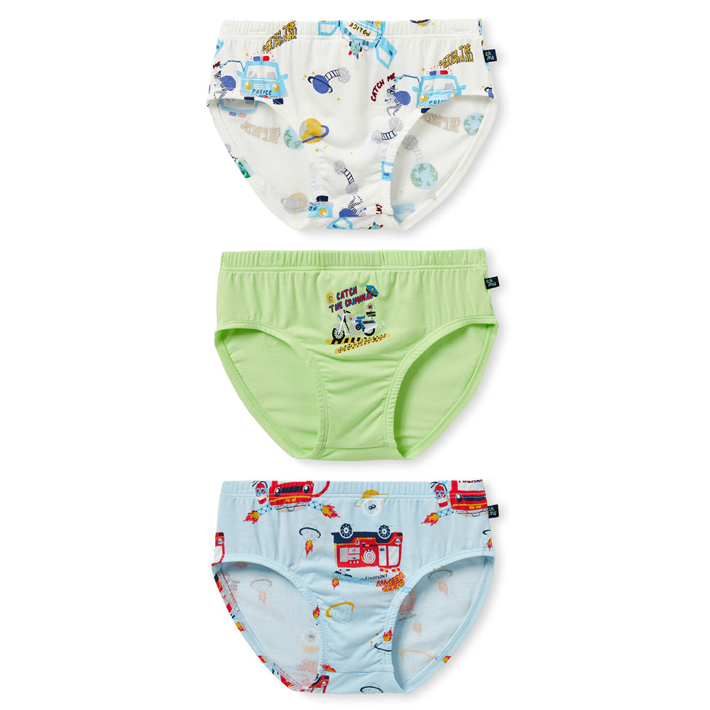 Moonya Moonya Boys Underwear – Tencel Modal Space Heroes Briefs (IS05)