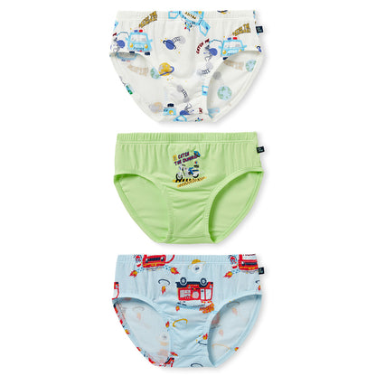 Moonya Moonya Boys Underwear – Tencel Modal Space Heroes Briefs (IS05)