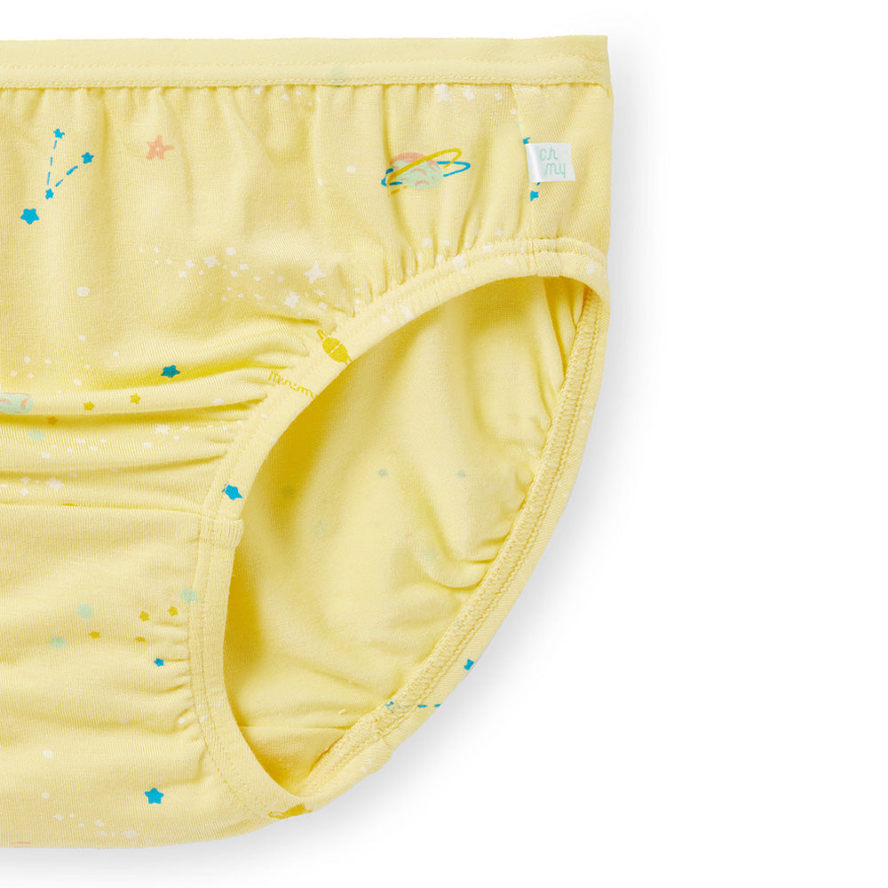 Moonya Moonya Girls Underwear – Tencel Modal Soft Panties with Space Bunny Design (IS06)