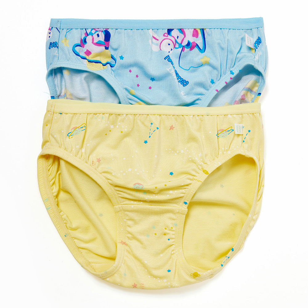 Moonya Moonya Girls Underwear – Tencel Modal Soft Panties with Space Bunny Design (IS06)