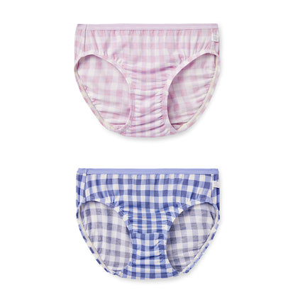 Moonya Moonya Girls Underwear – Tencel Modal Check Pattern Soft Panties (IS22)