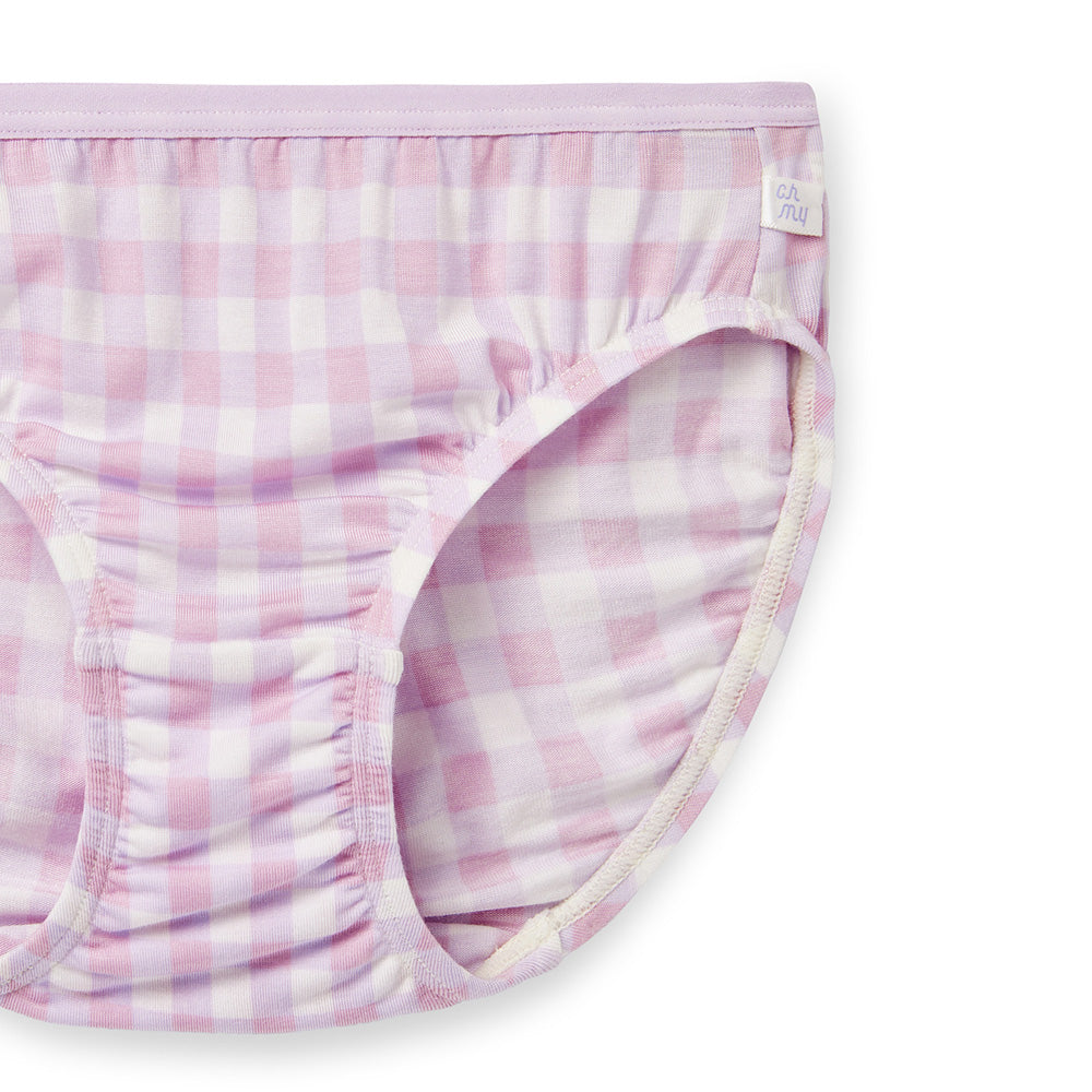 Moonya Moonya Girls Underwear – Tencel Modal Check Pattern Soft Panties (IS22)