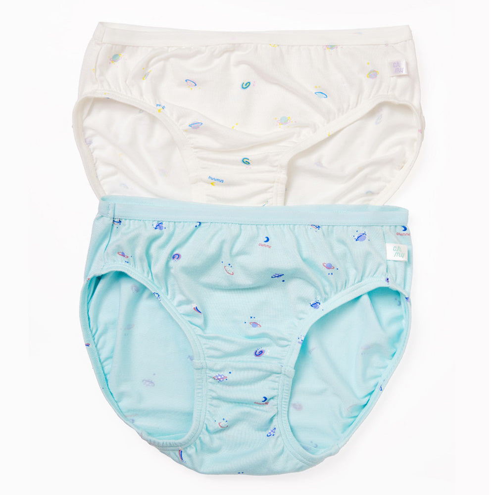 Moonya Moonya Girls Underwear – Galaxy Print Tencel Modal Panties (IS27)