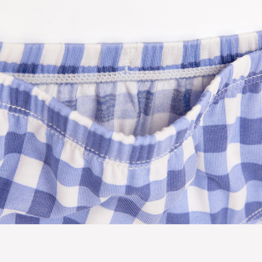 Moonya Moonya Boys Underwear – Tencel Modal Space Dinosaur Check Print Briefs (IS29)