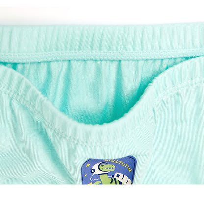 Moonya Moonya Boys Underwear – Tencel Modal Space Dinosaur Check Print Briefs (IS29)