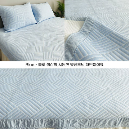 Huvis DURARON Icecell Cooling Mattress Pad – Lightweight Summer Bedding