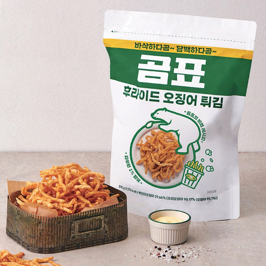 GOMPYO Korean-Style Fried Calamari Snack - Crunchy Squid Snack, 270g (9.5oz)