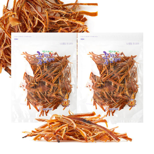 Squid Over Flower Seasoned Dried Squid Snack 230g+230g (Original)
