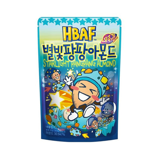 HBAF Starlight Pop Almonds Snack -120g, Korean Flavored Roasted Almonds with Popping Candy