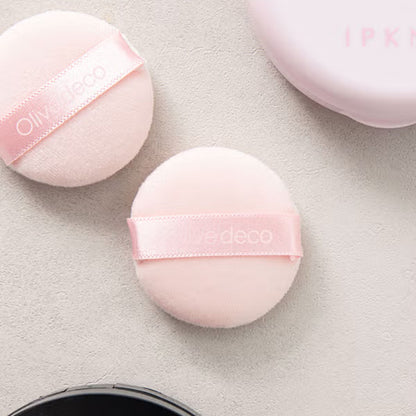 Mini Powder Puff Set of 2 - Soft Makeup Applicators for Oil Control Powder, Blush