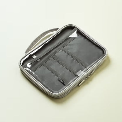 Clear Book Cover Pouch - Transparent PVC Sleeve for Journals, Notebooks, Paperbacks
