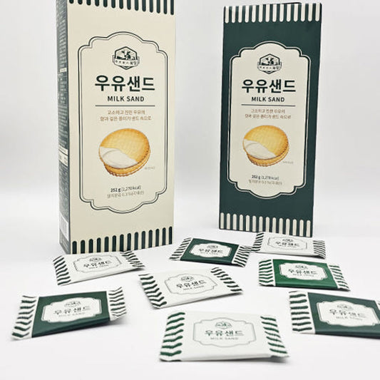 Jeju Milk Cream Cookies - Korean Dessert Gift Box from Morning Smile Dairy L