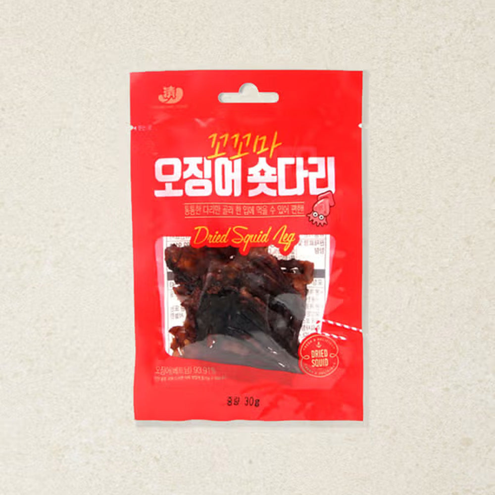 Korean Seasoned Baby Squid Legs Snack -Dried Seafood, 30g