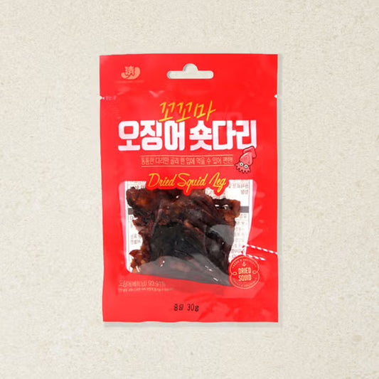 Korean Seasoned Baby Squid Legs Snack -Dried Seafood, 30g