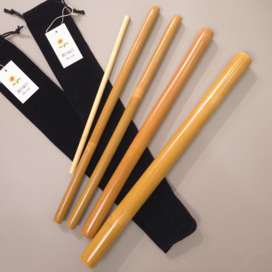Olasola Bamboo Therapy Stick - Wooden Massage Tool for Full Body Relaxation, Muscle Relief, and Lymphatic Drainage