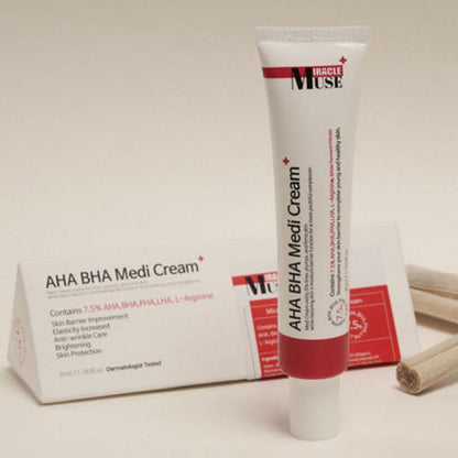 Miracle Muse AHA BHA Medi Cream - Dark Spot Corrector Skin Brightening for Hyperpigmentation and Uneven Skin Tone