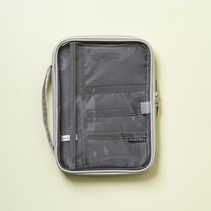 Clear Book Cover Pouch - Transparent PVC Sleeve for Journals, Notebooks, Paperbacks