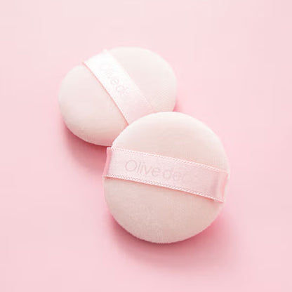 Mini Powder Puff Set of 2 - Soft Makeup Applicators for Oil Control Powder, Blush