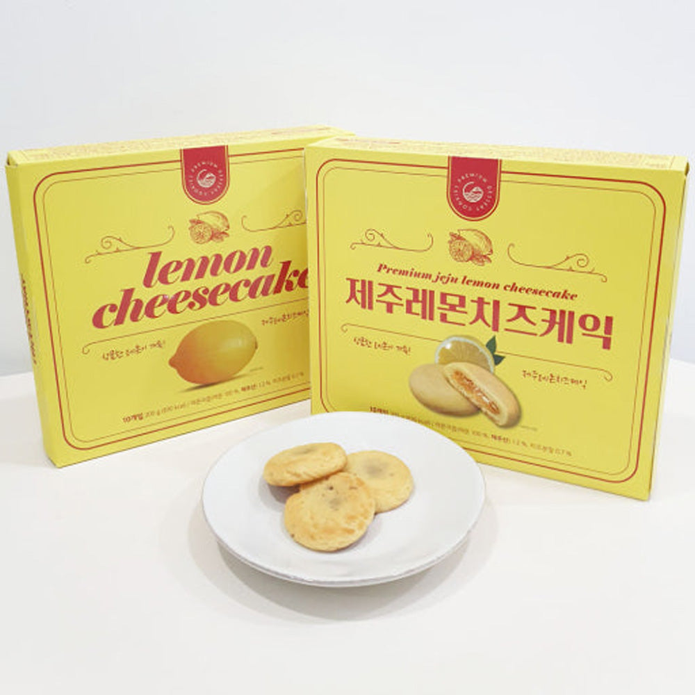 Jeju Lemon Cheesecake Bites - Korean Pastry Snack (10 Pieces)