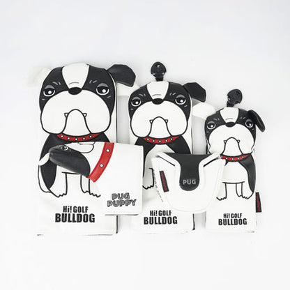 Bulldog Golf Club Headcover – Driver, Wood, Hybrid, Putter covers with Dog Design