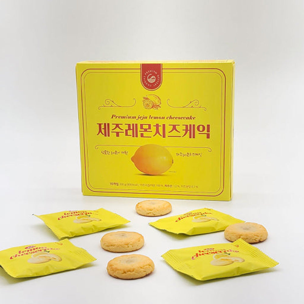 Jeju Lemon Cheesecake Bites - Korean Pastry Snack (10 Pieces)