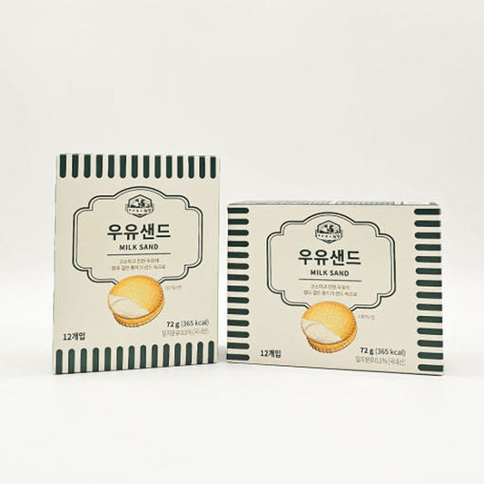 Jeju Milk Cream Cookies - Korean Dessert Gift Box from Morning Smile Dairy S
